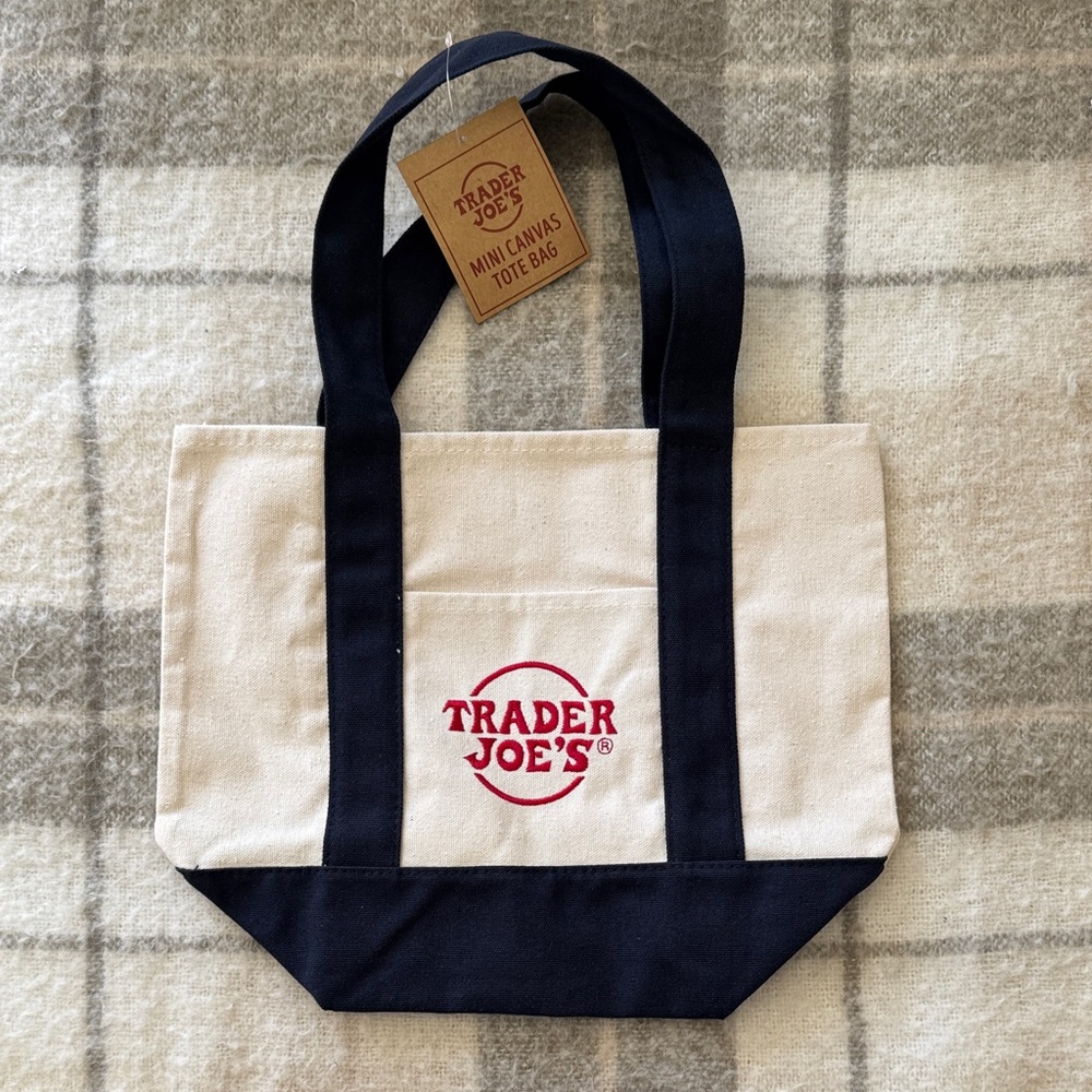 Trader Joe's Mini Canvas Tote Bag